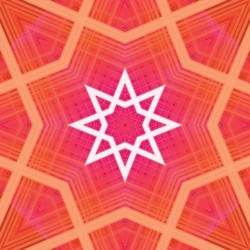 Star seamless pattern. Line pattern.  Kaleidoscopic background 스톡 사진