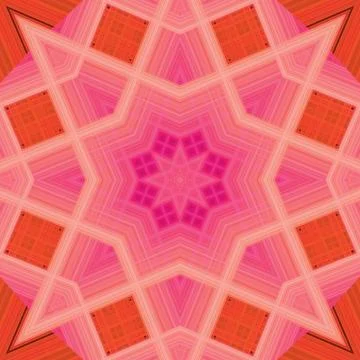 Star seamless pattern. Line pattern.  Kaleidoscopic background Stock Photos