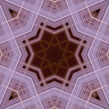 Star seamless pattern. Line pattern.  Kaleidoscopic background Foto stock