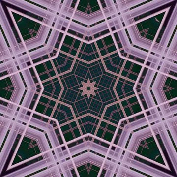 Star seamless pattern. Line pattern.  Kaleidoscopic background Foto stock