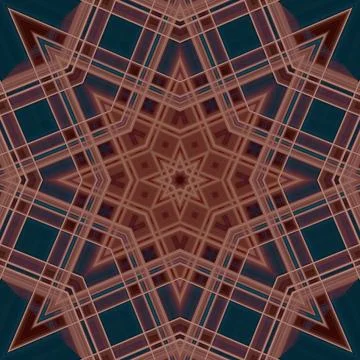 Star seamless pattern. Line pattern.  Kaleidoscopic background Stock Photos