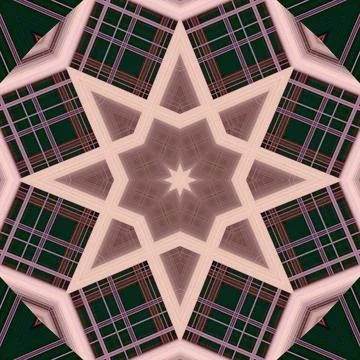 Star seamless pattern. Line pattern.  Kaleidoscopic background Foto stock