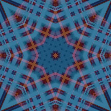 Star seamless pattern. Line pattern.  Kaleidoscopic background Foto stock