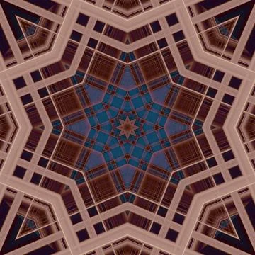 Star seamless pattern. Line pattern.  Kaleidoscopic background 写真素材