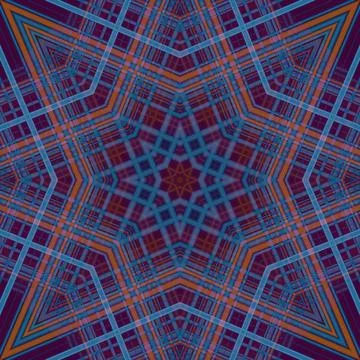 Star seamless pattern. Line pattern.  Kaleidoscopic background 写真素材