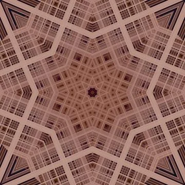 Star seamless pattern. Line pattern.  Kaleidoscopic background Foto stock