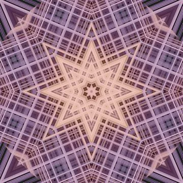 Star seamless pattern. Line pattern.  Kaleidoscopic background Stock Photos