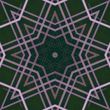 Star seamless pattern. Line pattern.  Kaleidoscopic background Foto stock
