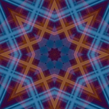 Star seamless pattern. Line pattern.  Kaleidoscopic background Foto stock