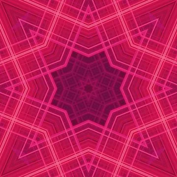 Star seamless pattern. Line pattern.  Kaleidoscopic background Foto stock