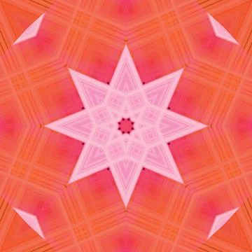 Star seamless pattern. Line pattern.  Kaleidoscopic background Foto stock