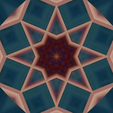 Star seamless pattern. Line pattern.  Kaleidoscopic background 写真素材