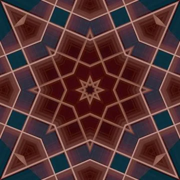 Star seamless pattern. Line pattern.  Kaleidoscopic background Stock Photos