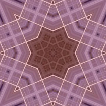 Star seamless pattern. Line pattern.  Kaleidoscopic background Foto stock