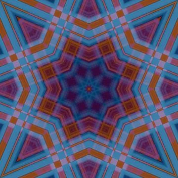 Star seamless pattern. Line pattern.  Kaleidoscopic background 스톡 사진