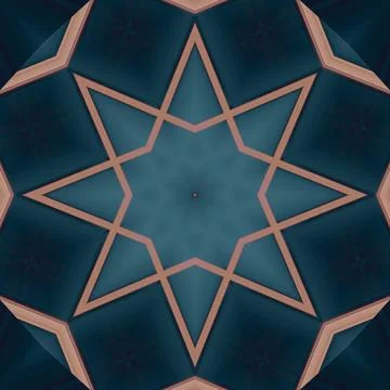 Star seamless pattern. Line pattern.  Kaleidoscopic background Foto stock