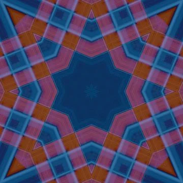 Star seamless pattern. Line pattern.  Kaleidoscopic background Foto stock