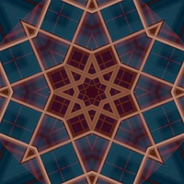 Star seamless pattern. Line pattern.  Kaleidoscopic background 스톡 사진