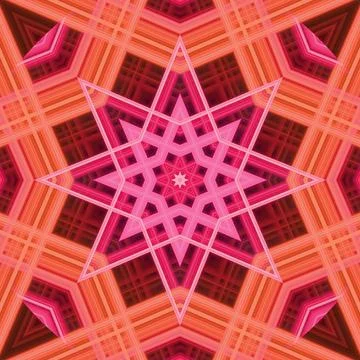 Star seamless pattern. Line pattern.  Kaleidoscopic background Foto stock