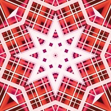 Star seamless pattern. Line pattern.  Kaleidoscopic background Foto stock