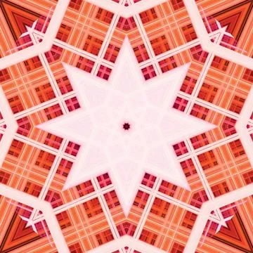 Star seamless pattern. Line pattern.  Kaleidoscopic background Stock Photos