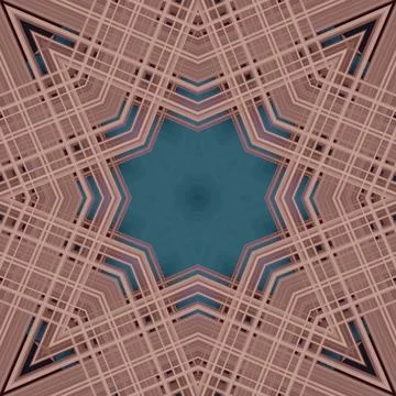 Star seamless pattern. Line pattern.  Kaleidoscopic background Foto stock