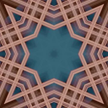 Star seamless pattern. Line pattern.  Kaleidoscopic background 스톡 사진
