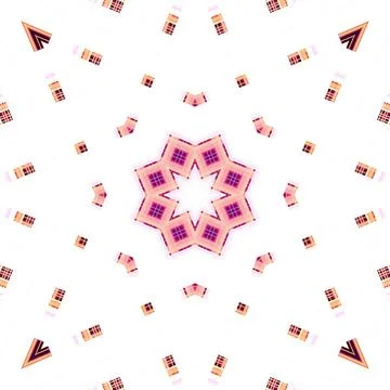 Star seamless pattern. Line pattern.  Kaleidoscopic background 스톡 사진