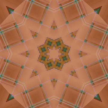 Star seamless pattern. Line pattern.  Kaleidoscopic background Stock Photos