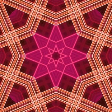 Star seamless pattern. Line pattern.  Kaleidoscopic background 写真素材