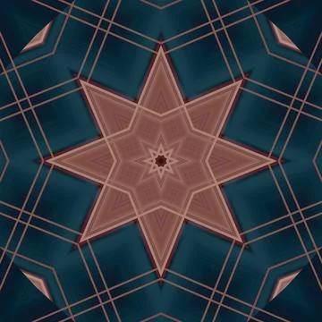 Star seamless pattern. Line pattern.  Kaleidoscopic background Stock Photos