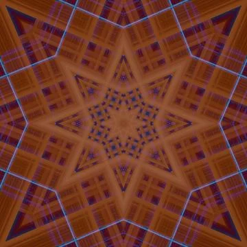 Star seamless pattern. Line pattern.  Kaleidoscopic background 스톡 사진
