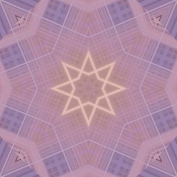Star seamless pattern. Line pattern.  Kaleidoscopic background 스톡 사진