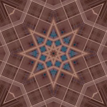 Star seamless pattern. Line pattern.  Kaleidoscopic background Foto stock