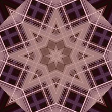 Star seamless pattern. Line pattern.  Kaleidoscopic background 写真素材