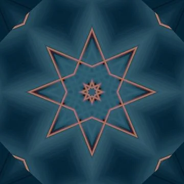 Star seamless pattern. Line pattern.  Kaleidoscopic background Foto stock