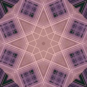 Star seamless pattern. Line pattern.  Kaleidoscopic background Foto stock