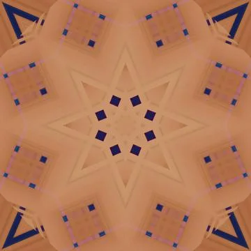 Star seamless pattern. Line pattern.  Kaleidoscopic background Stock Photos