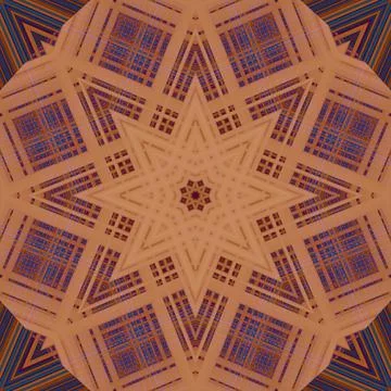 Star seamless pattern. Line pattern.  Kaleidoscopic background Stock Photos