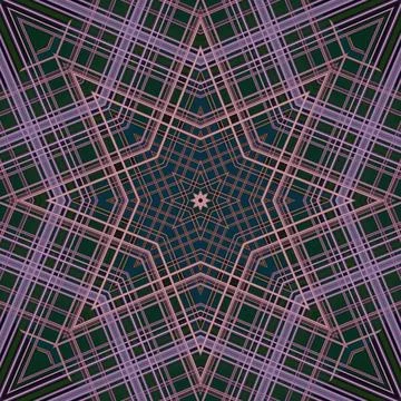 Star seamless pattern. Line pattern.  Kaleidoscopic background Foto stock