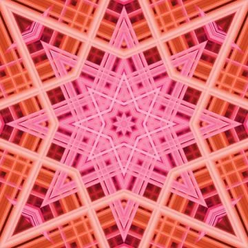 Star seamless pattern. Line pattern.  Kaleidoscopic background 写真素材