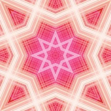 Star seamless pattern. Line pattern.  Kaleidoscopic background 写真素材
