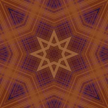 Star seamless pattern. Line pattern.  Kaleidoscopic background Stock Photos