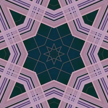 Star seamless pattern. Line pattern.  Kaleidoscopic background 스톡 사진