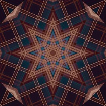 Star seamless pattern. Line pattern.  Kaleidoscopic background Stock Photos