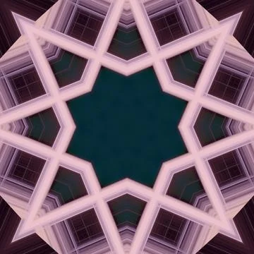 Star seamless pattern. Line pattern.  Kaleidoscopic background Foto stock