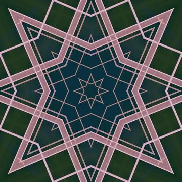 Star seamless pattern. Line pattern.  Kaleidoscopic background Stock Photos