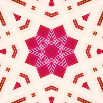 Star seamless pattern. Line pattern.  Kaleidoscopic background Foto stock