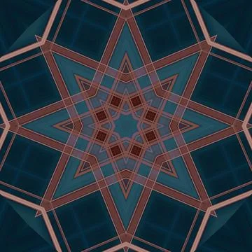 Star seamless pattern. Line pattern.  Kaleidoscopic background 스톡 사진