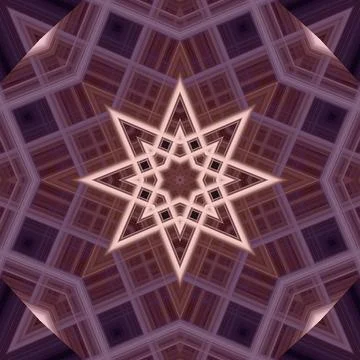 Star seamless pattern. Line pattern.  Kaleidoscopic background Stock Photos